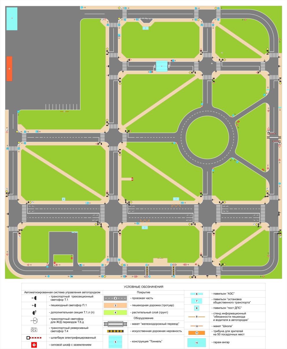 Безопасное колесо автогородок схема